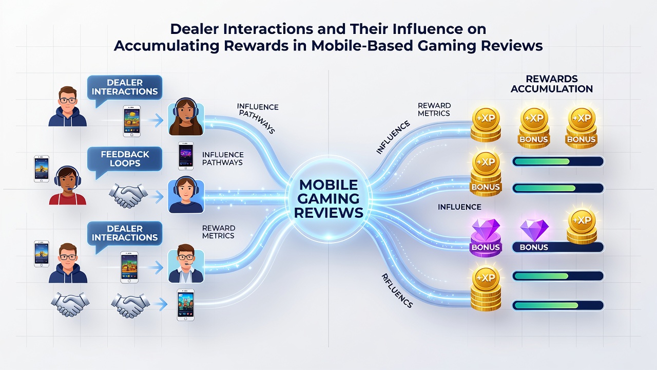 Analytics dashboard displaying reward accumulation trends linked to dealer interaction frequency in mobile casino apps