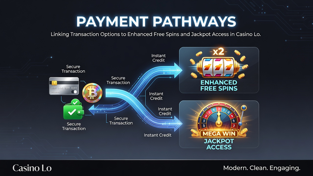 Diagram depicting loyalty point accumulation from different payment pathways leading to jackpot access