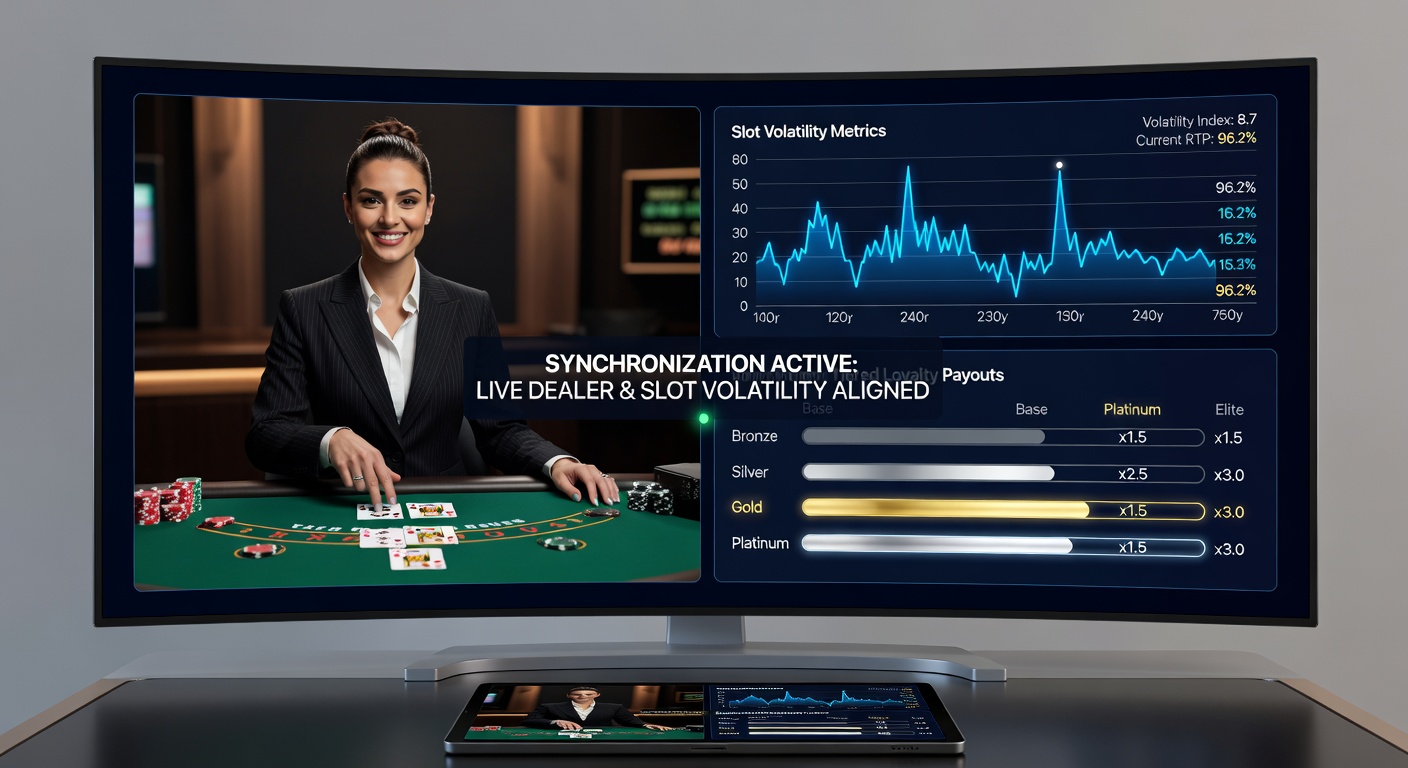 Dashboard view showing tiered loyalty payout adjustments triggered by combined live dealer and slot volatility scores