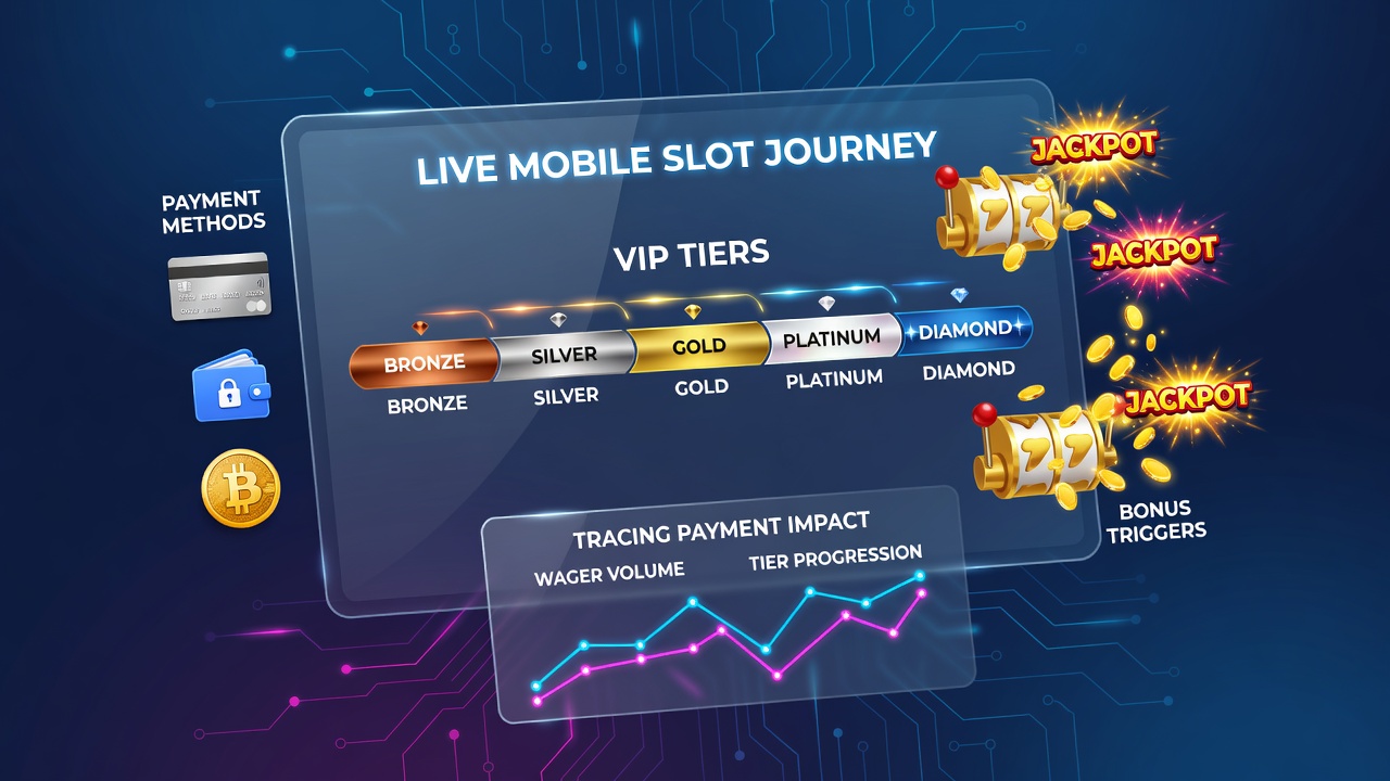 Live mobile slot gameplay with bonus trigger animations and jackpot meter displays